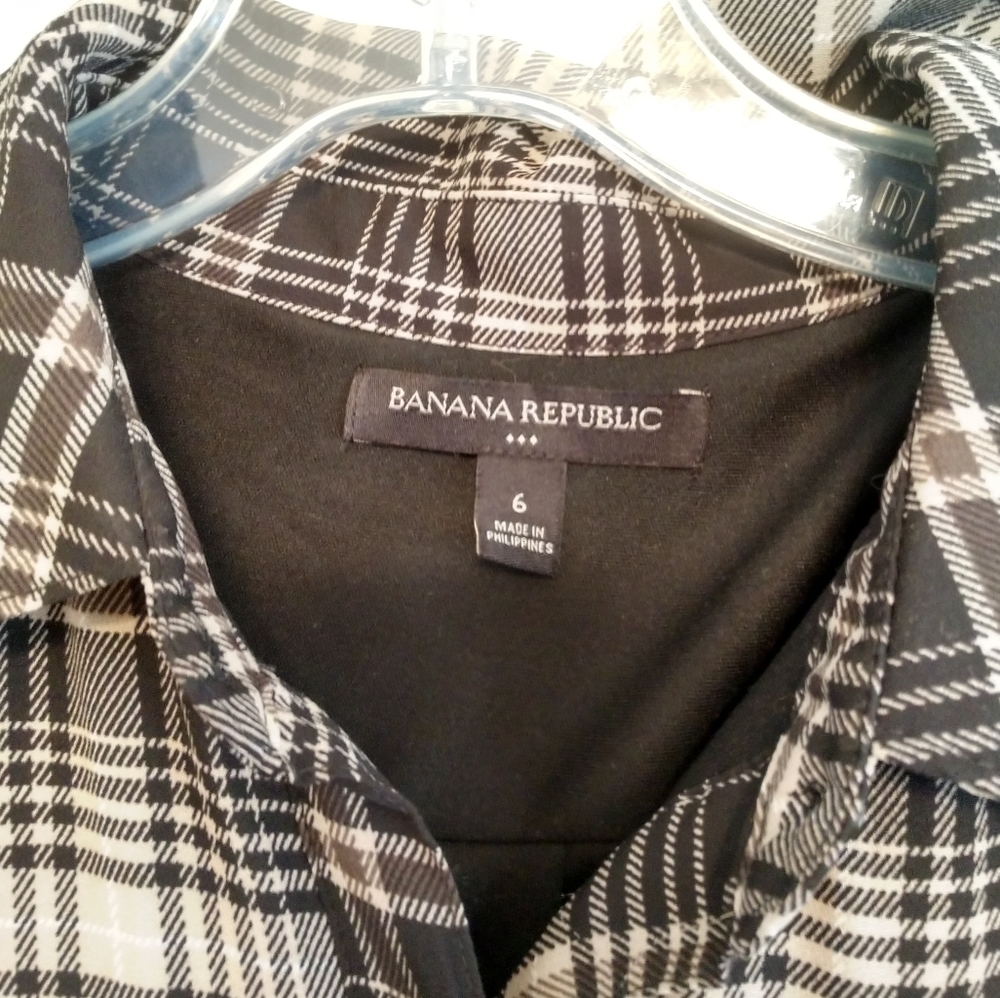 Banana Republic Plaid Dress Sz.6 - Picture 7 of 9